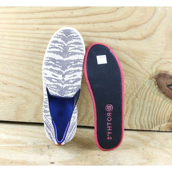 Rothy's Shoes 7.5 Womens Animal Print Maritime Tiger Slip On Sneakers Athletic - Picture 7 of 8